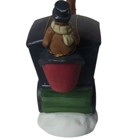 Dickens Collectables Vtg 1995 Horse-Drawn Carriage Christmas Figurine Decoration - Picture 12 of 12